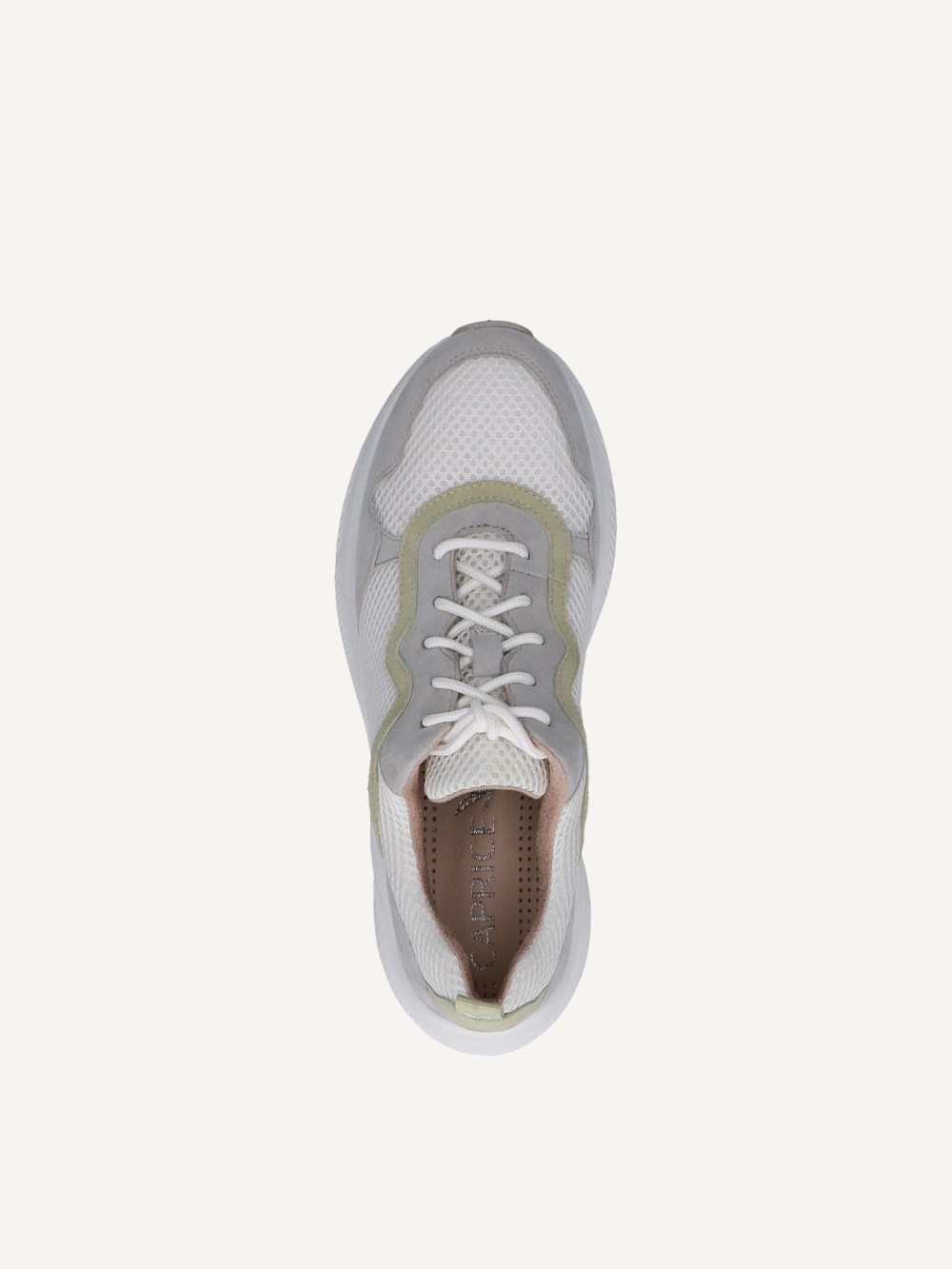 Caprice Sneaker - Weißes Kammleder