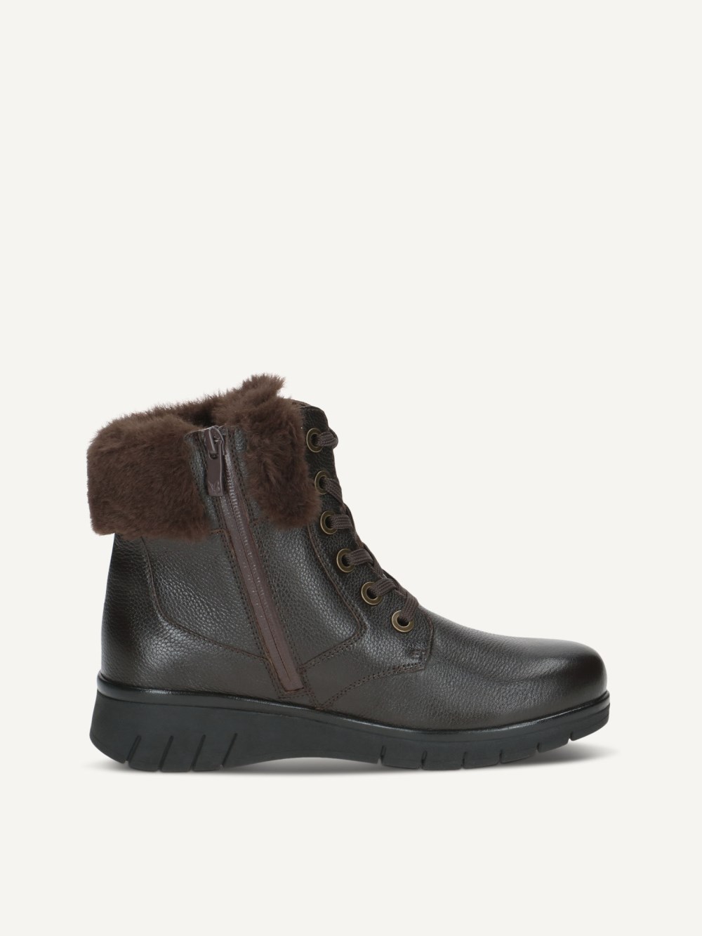 Caprice Stiefelette - Dunkelbraunes Nappaleder
