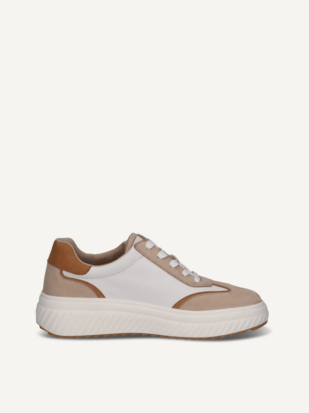 Caprice Sneaker - Weiß / Sand