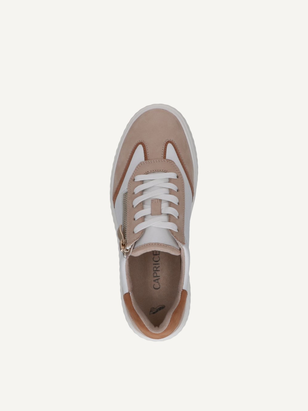 Caprice Sneaker - Weiß / Sand