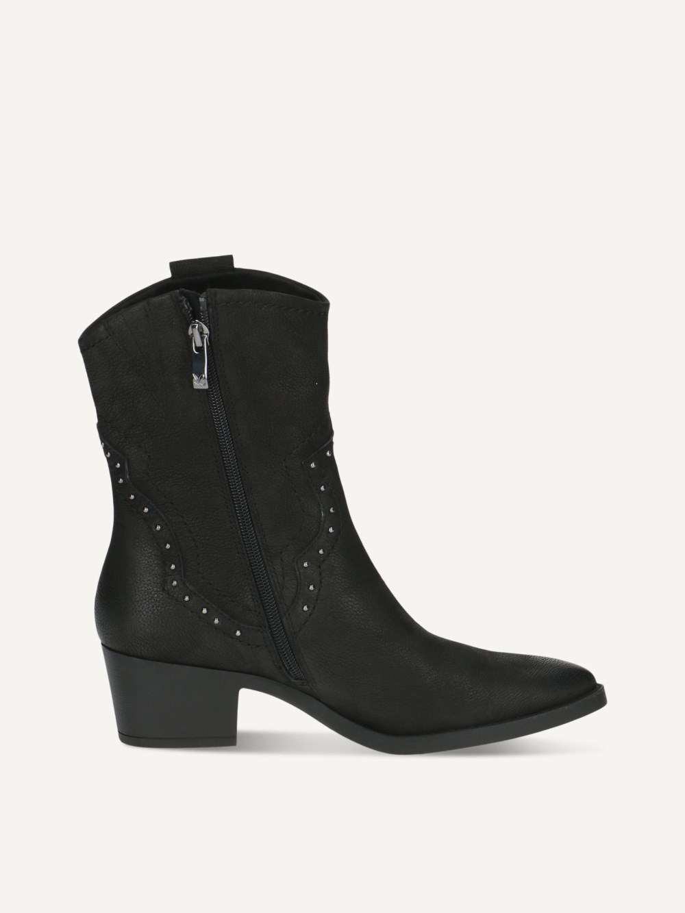 Caprice Stiefelette - Schwarzes Nubukleder