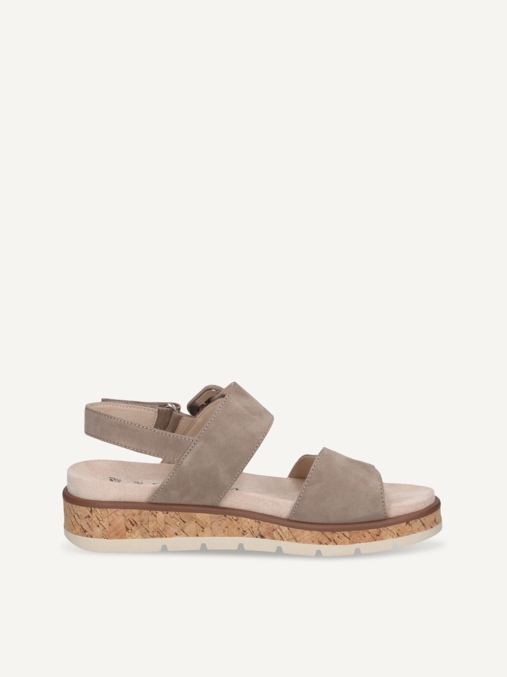 Caprice Sandale - Taupe-Wildleder