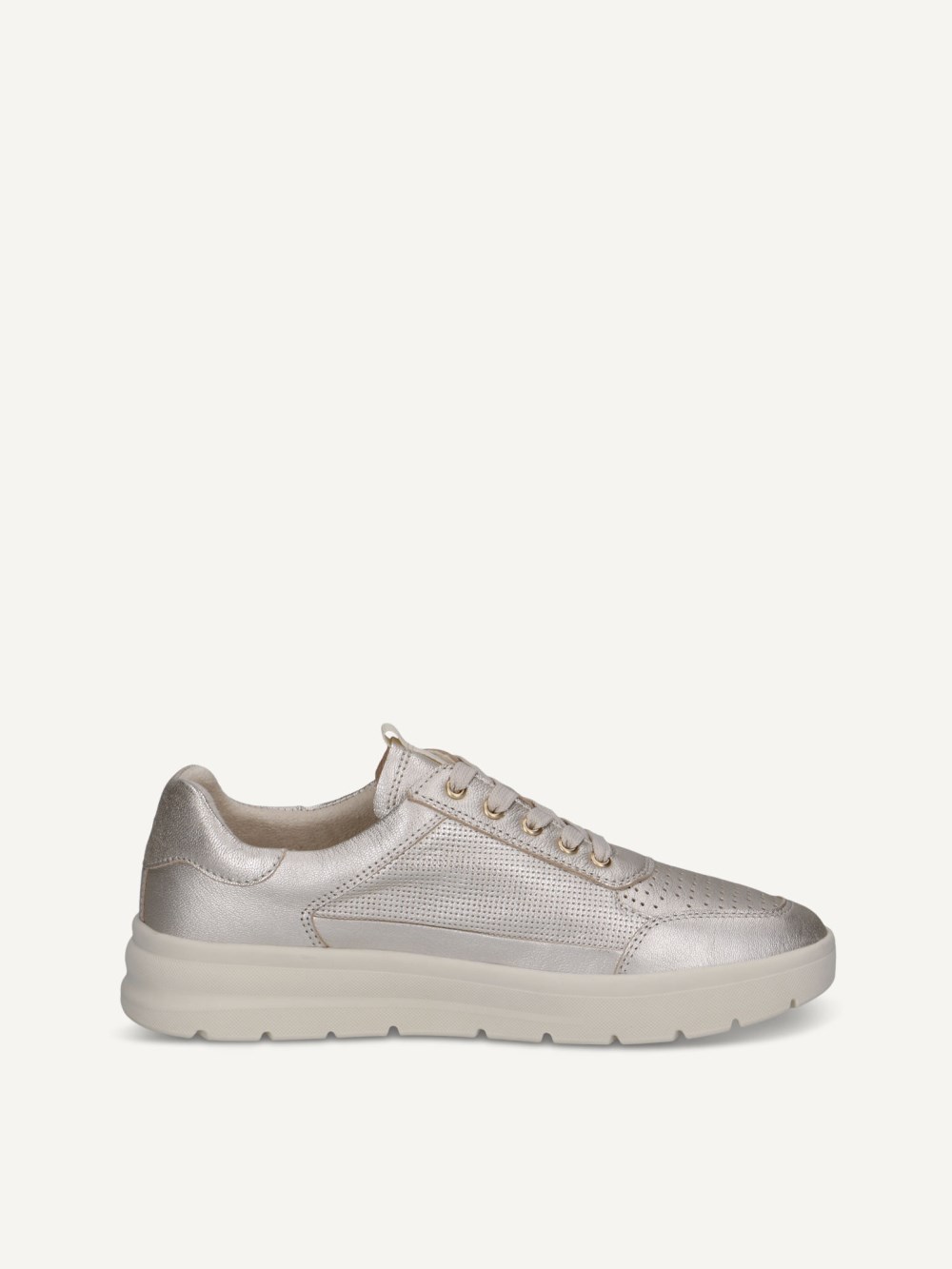 Caprice Halbschuh - Platinmetallic.