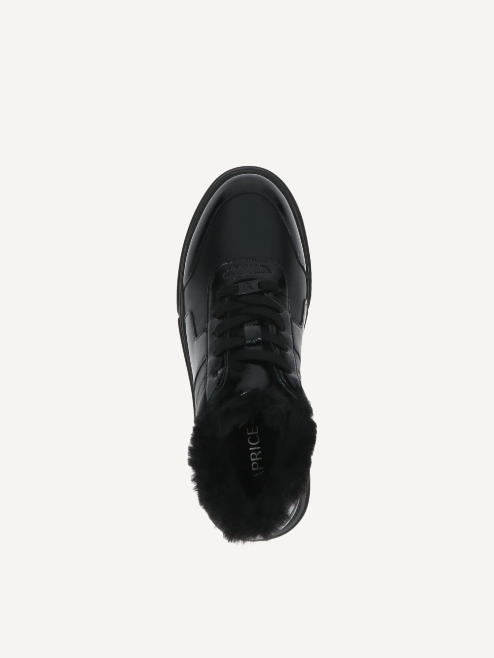 Caprice Sneaker - Schwarzes Kammleder