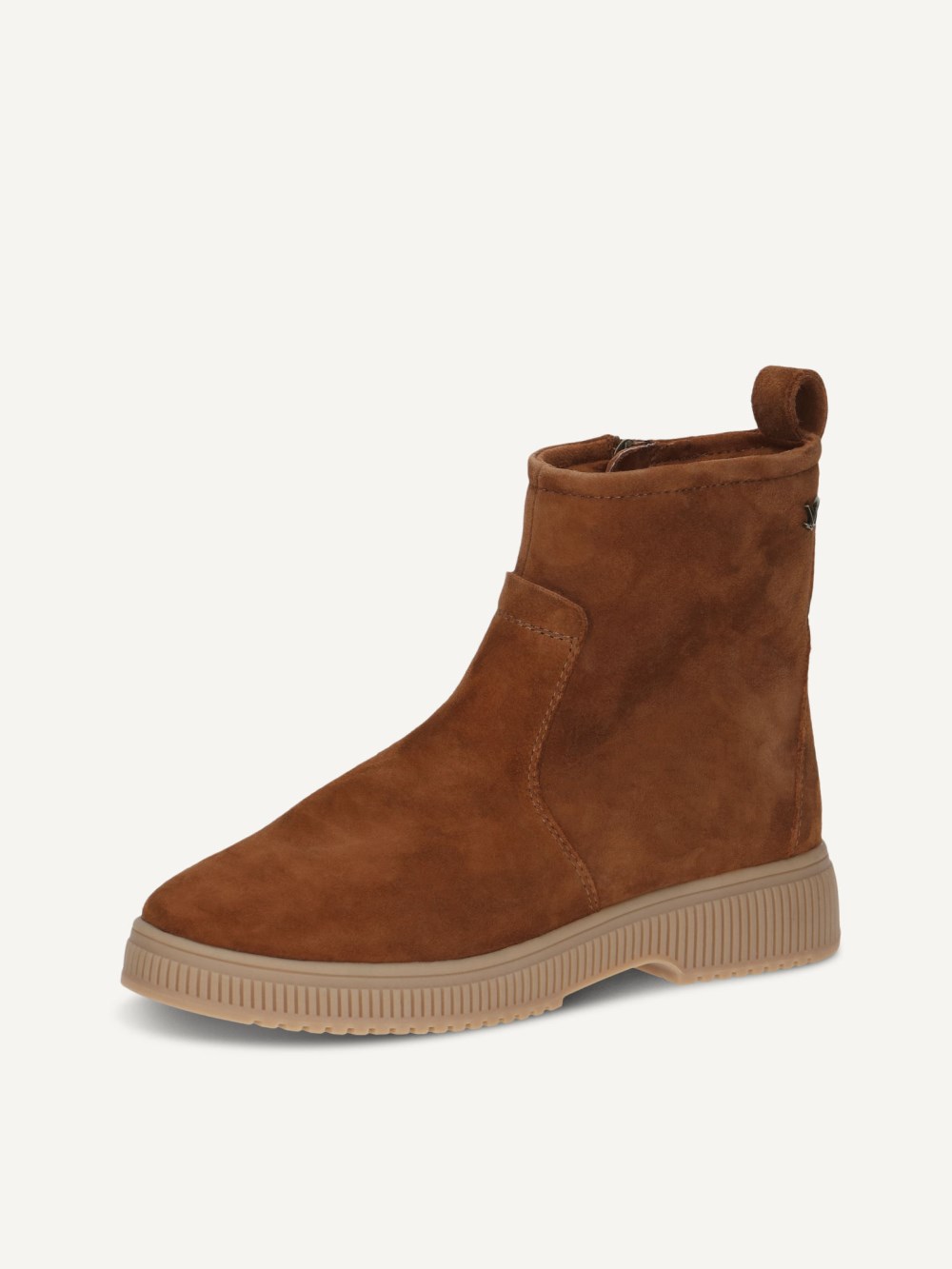 Caprice Stiefelette - Cognacfarbenes Wildleder
