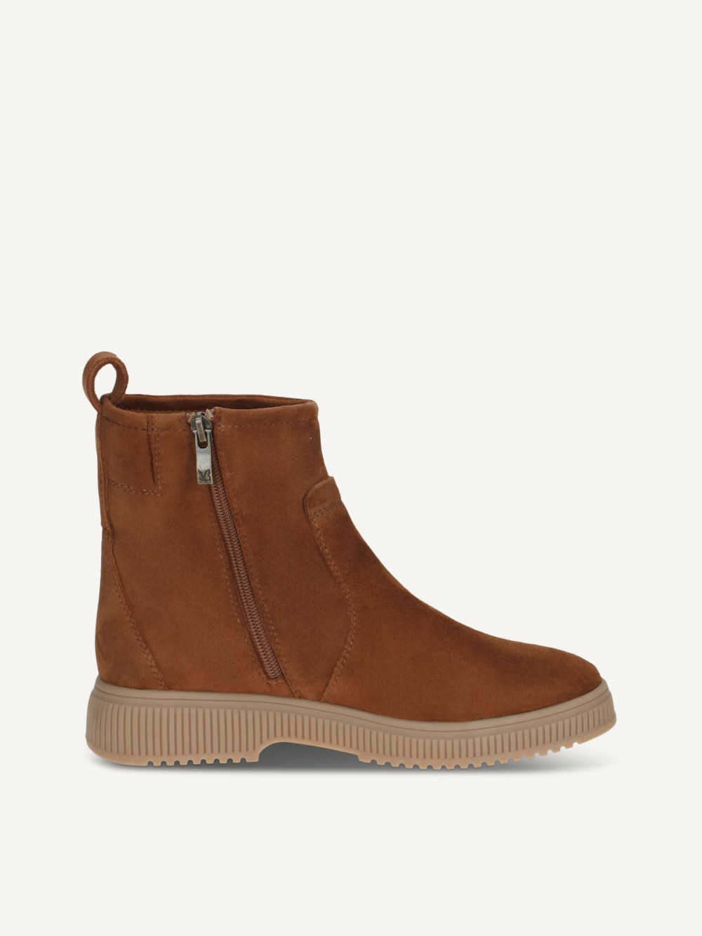Caprice Stiefelette - Cognacfarbenes Wildleder