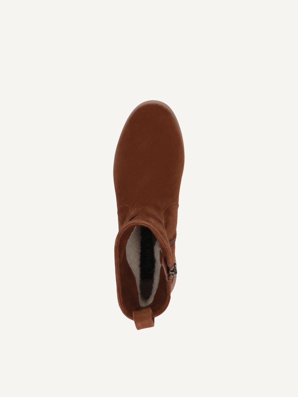 Caprice Stiefelette - Cognacfarbenes Wildleder