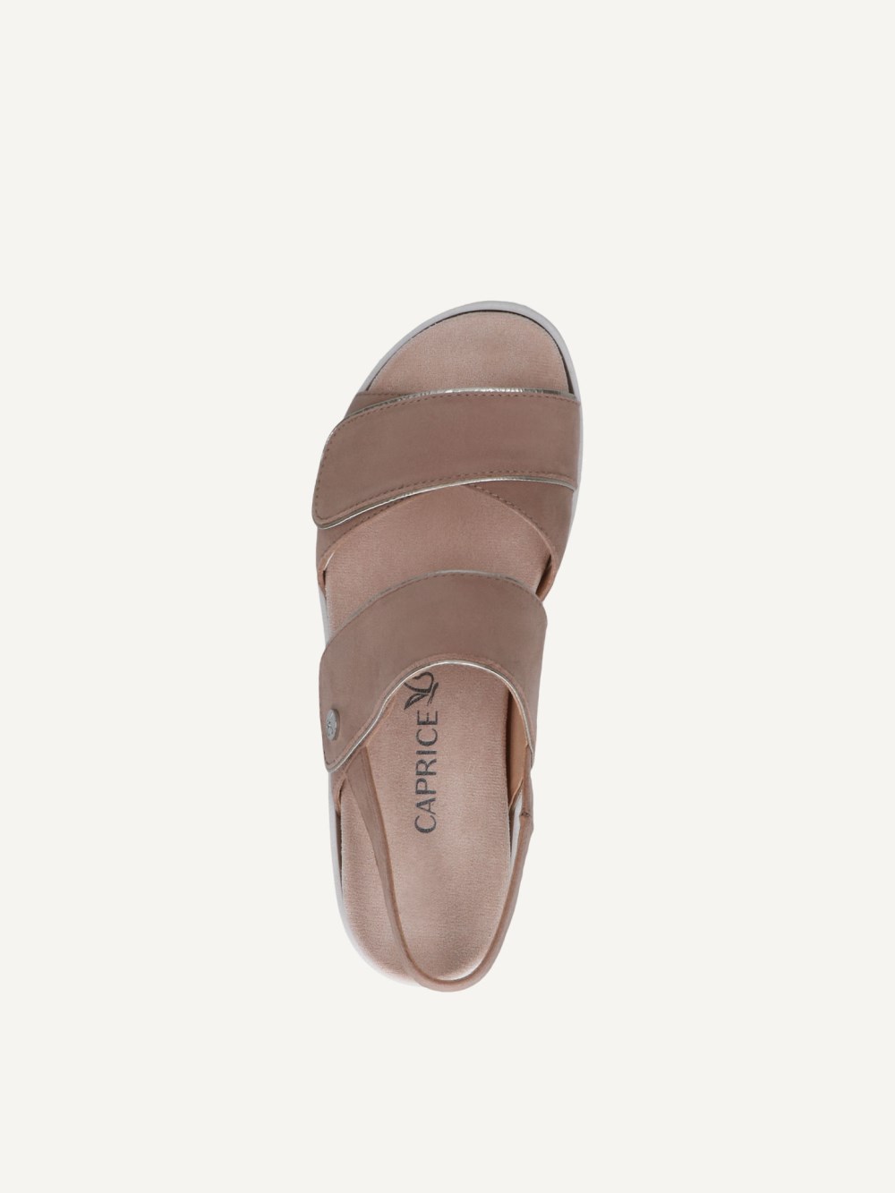 Caprice Sandalette - Rindenfarbenes Wildleder