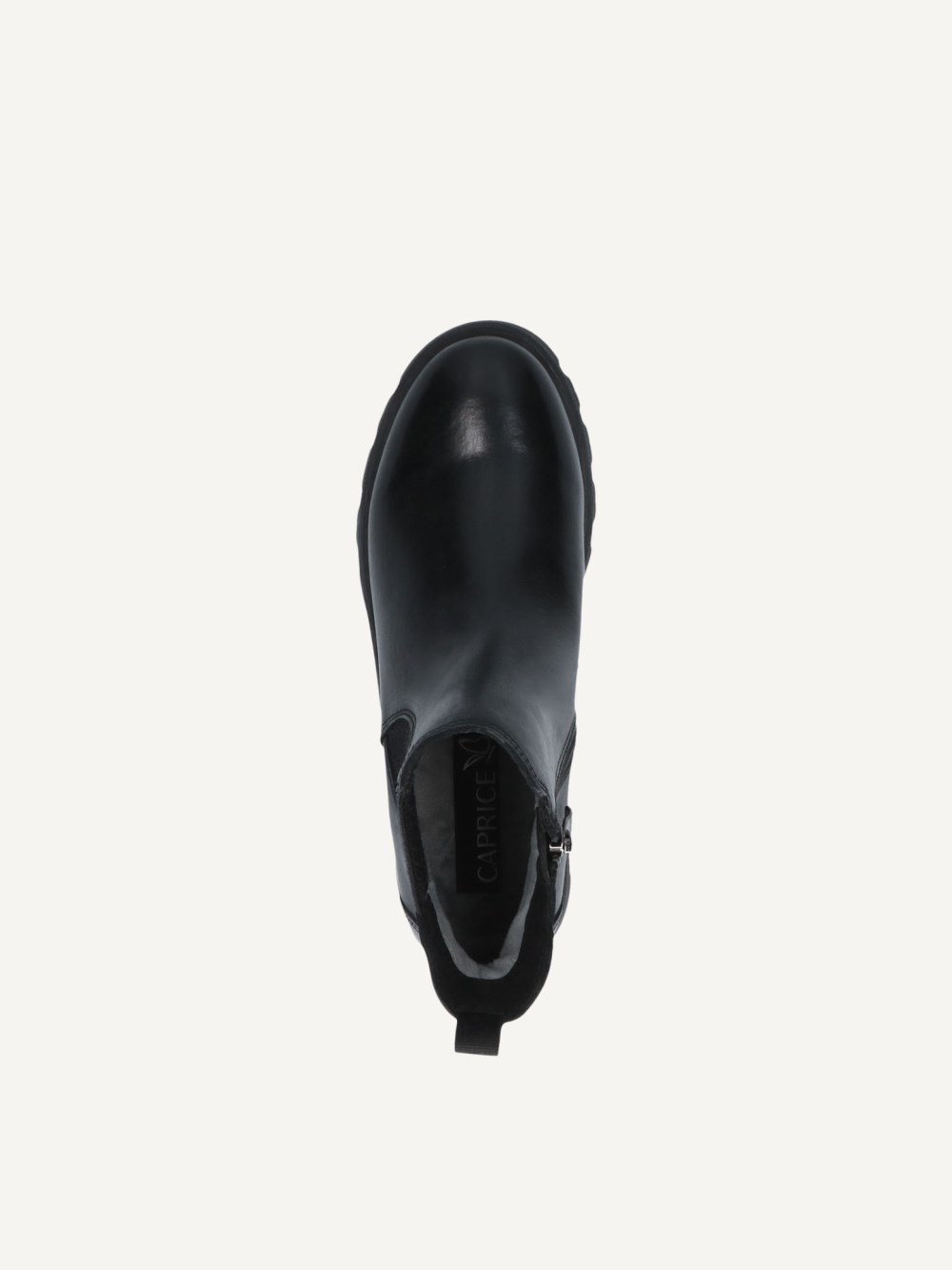 Caprice Stiefelette - Schwarzes Nappaleder