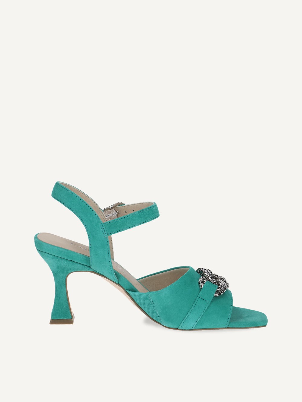 Caprice Sandalette - Smaragdgrünes Wildleder