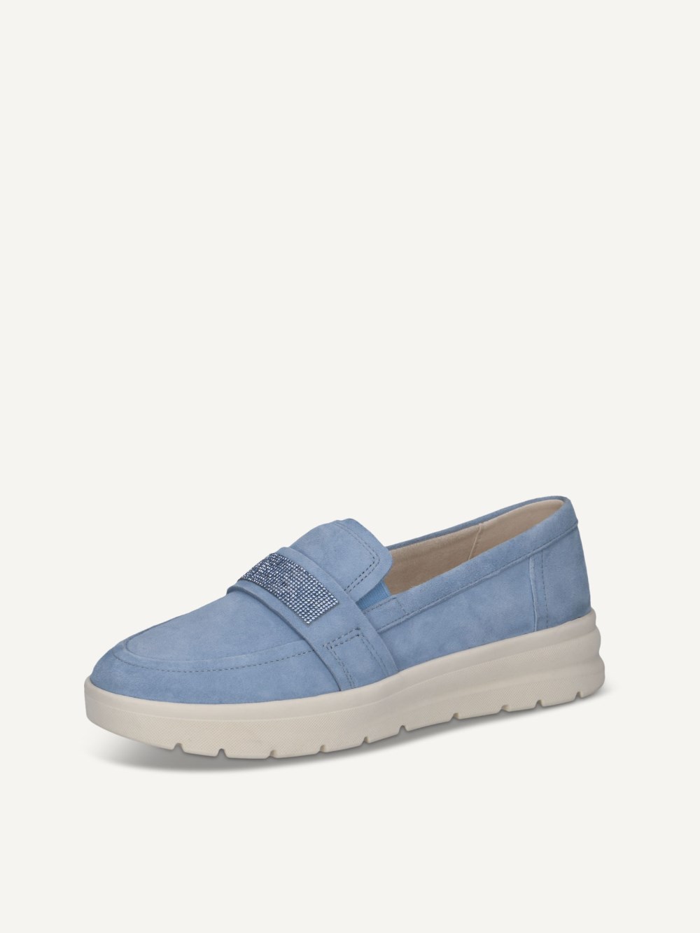Caprice Slipper - Blaues Wildleder