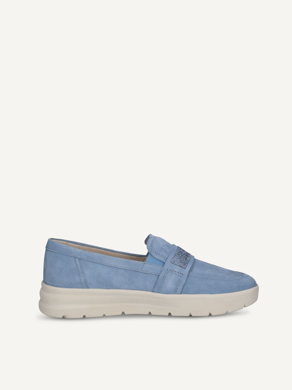 Caprice Slipper - Blaues Wildleder