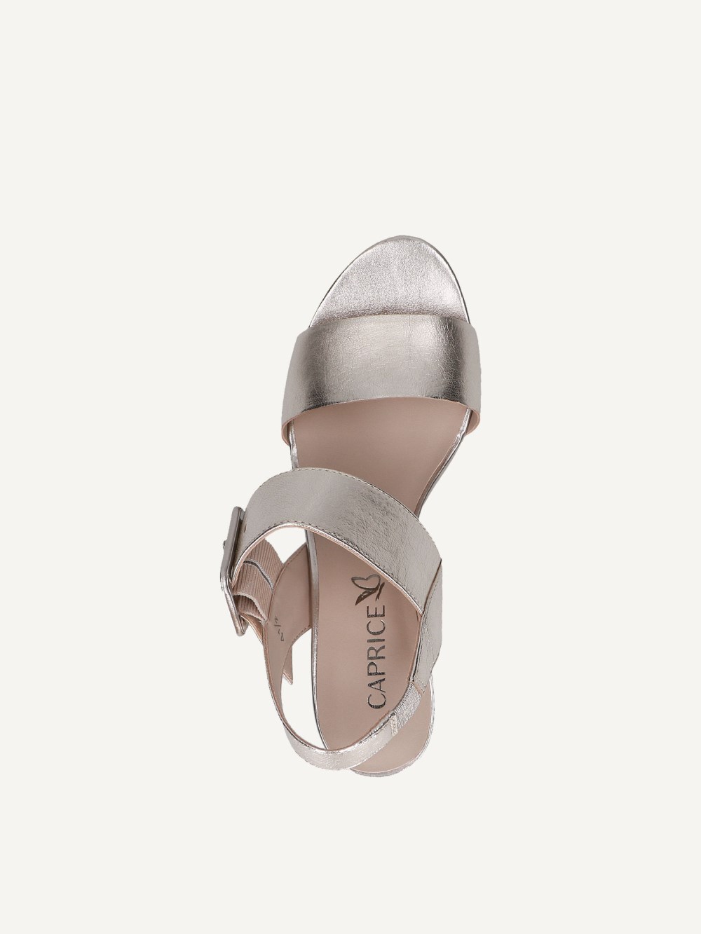 Caprice Sandalette - Platin-Metallic