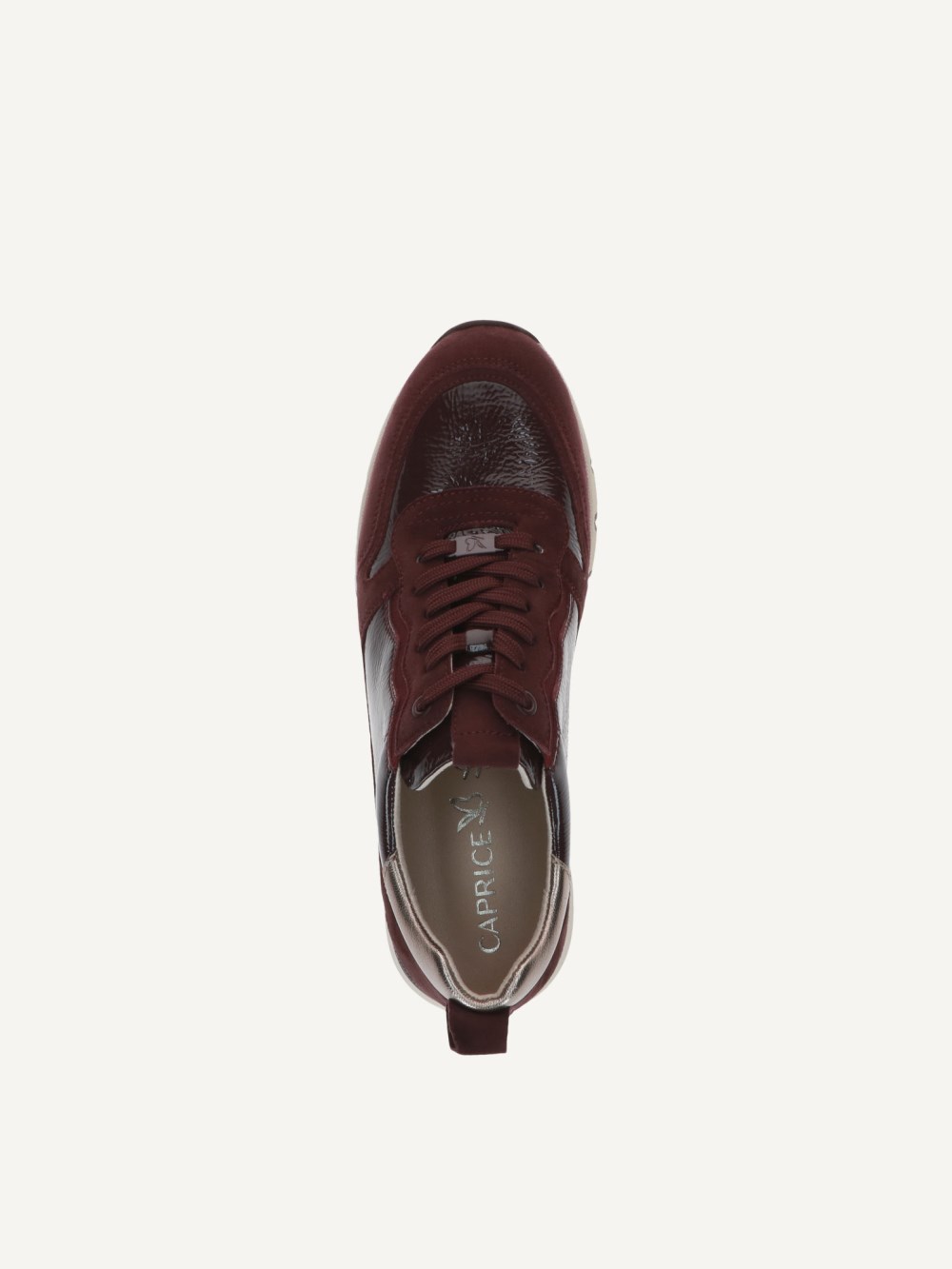 Caprice Sneaker - Bordeauxfarbener Kamm