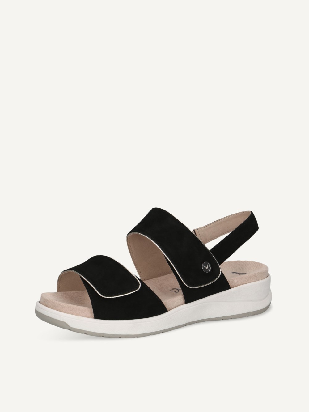 Caprice Sandalette - Schwarzes Wildleder