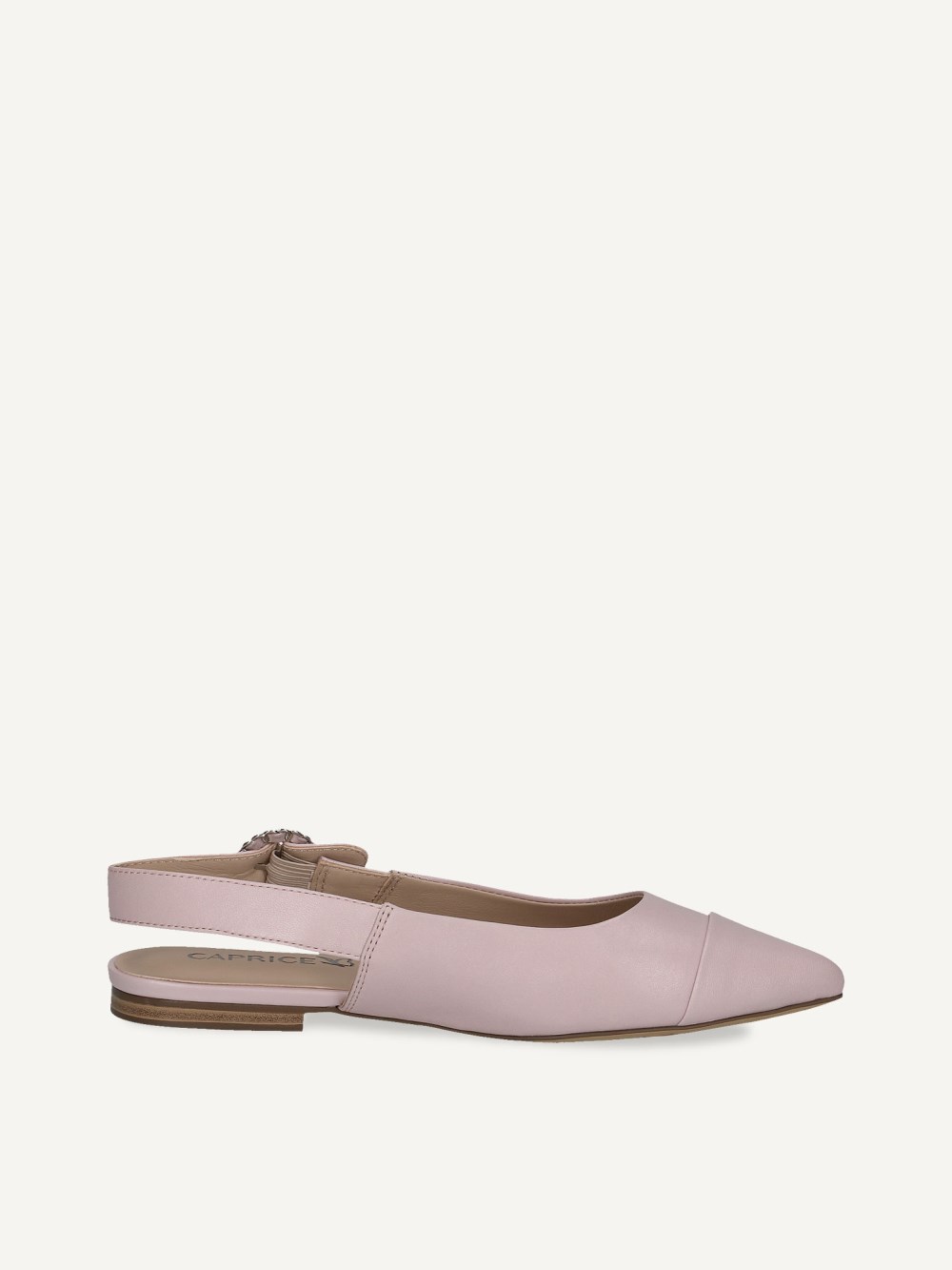 Caprice Slingpumps - Hellviolettes Perlmuttleder