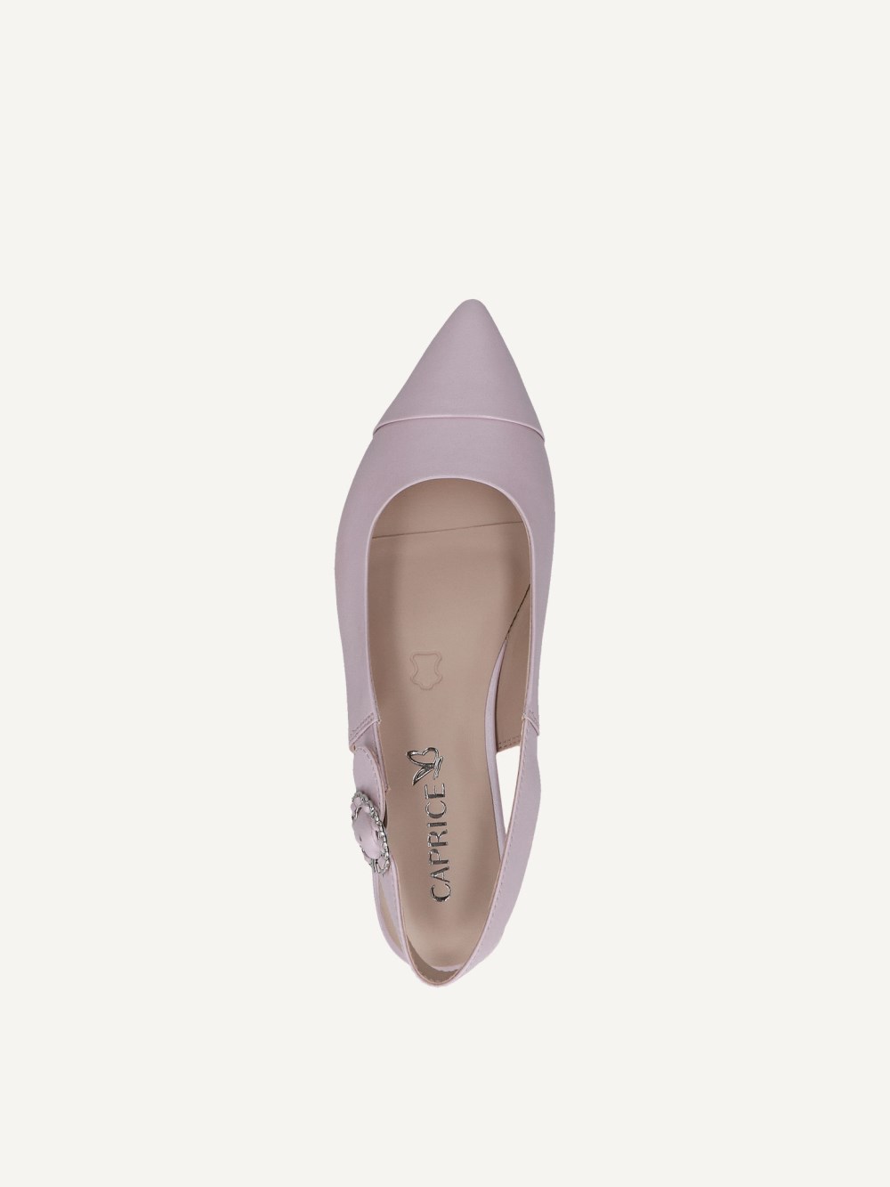 Caprice Slingpumps - Hellviolettes Perlmuttleder
