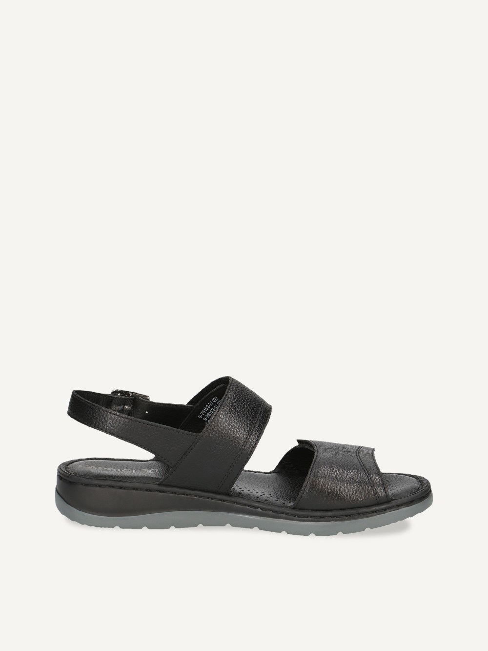 Caprice Sandalette - Schwarzes Nappaleder