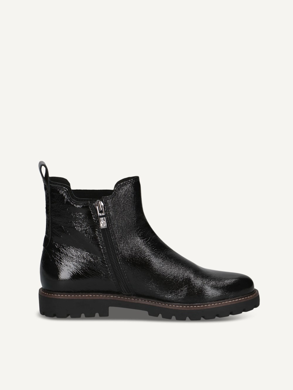Caprice Stiefelette - Schwarzes Naplakleder