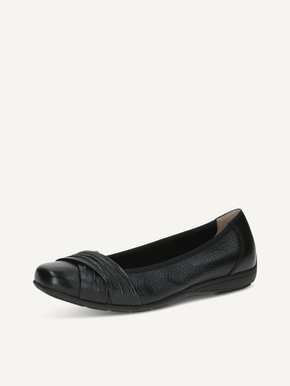 Caprice Ballerina - Schwarzes Hirschleder