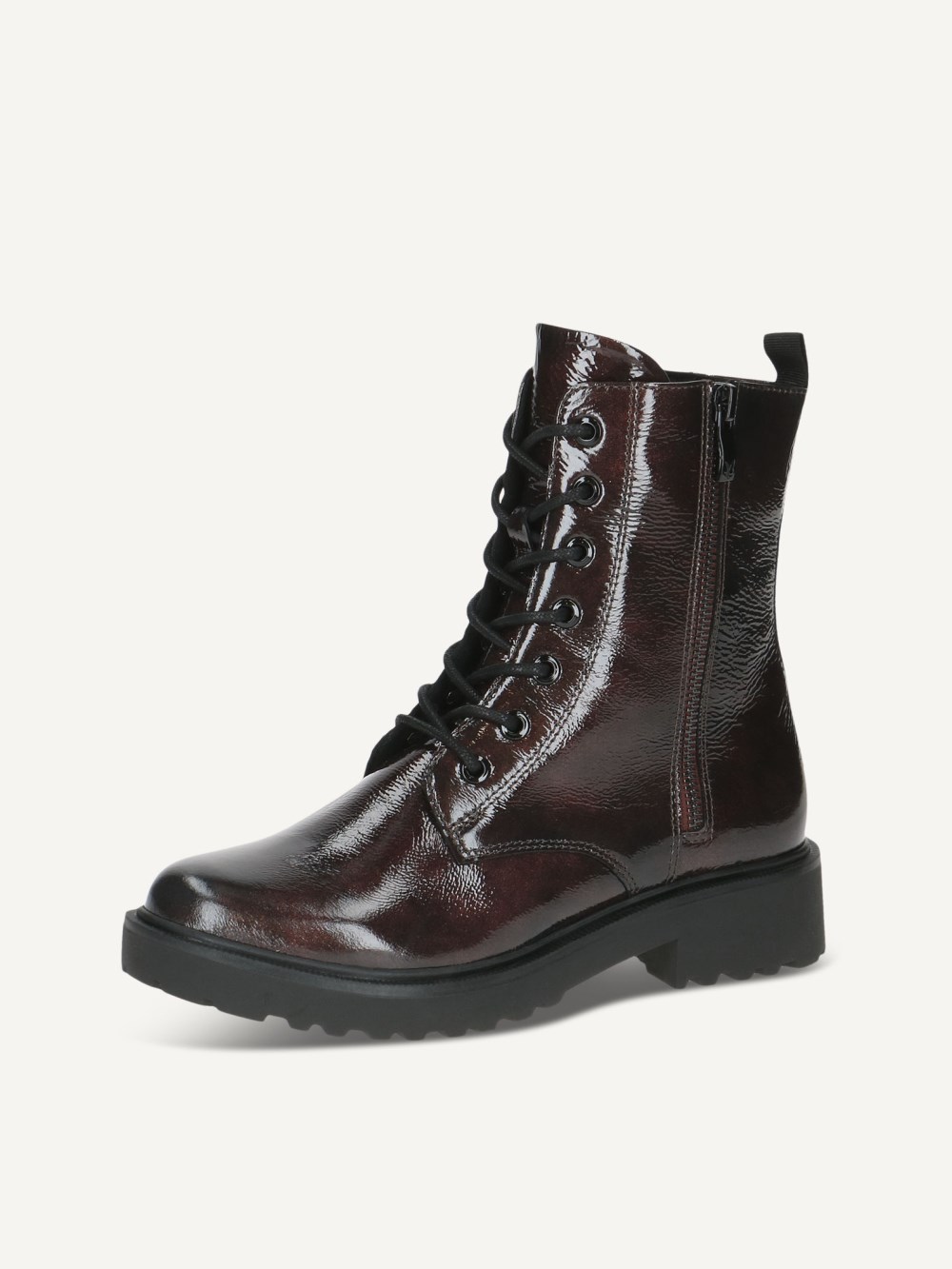 Caprice Stiefelette - Bordeauxfarbenes Nappa