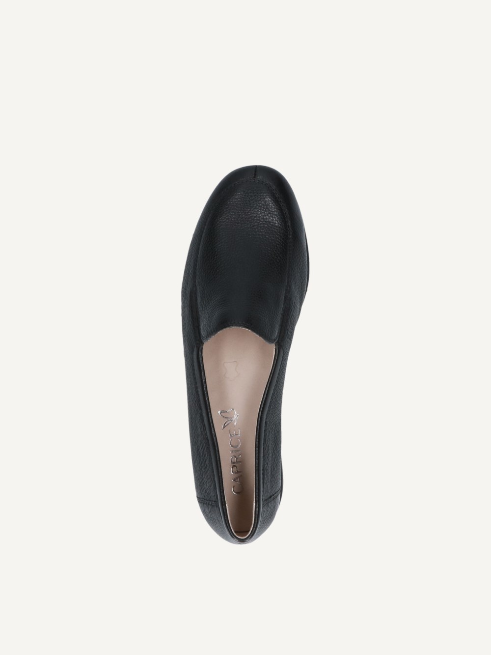 Caprice Slipper - Schwarzes Nappaleder