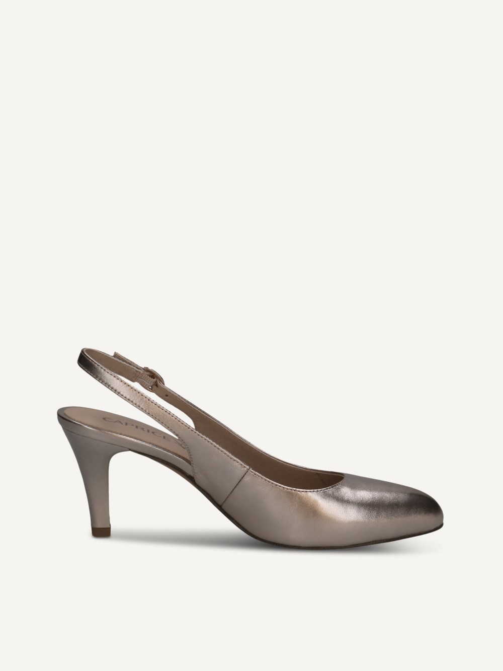 Caprice Slingpumps - Taupe Metallic