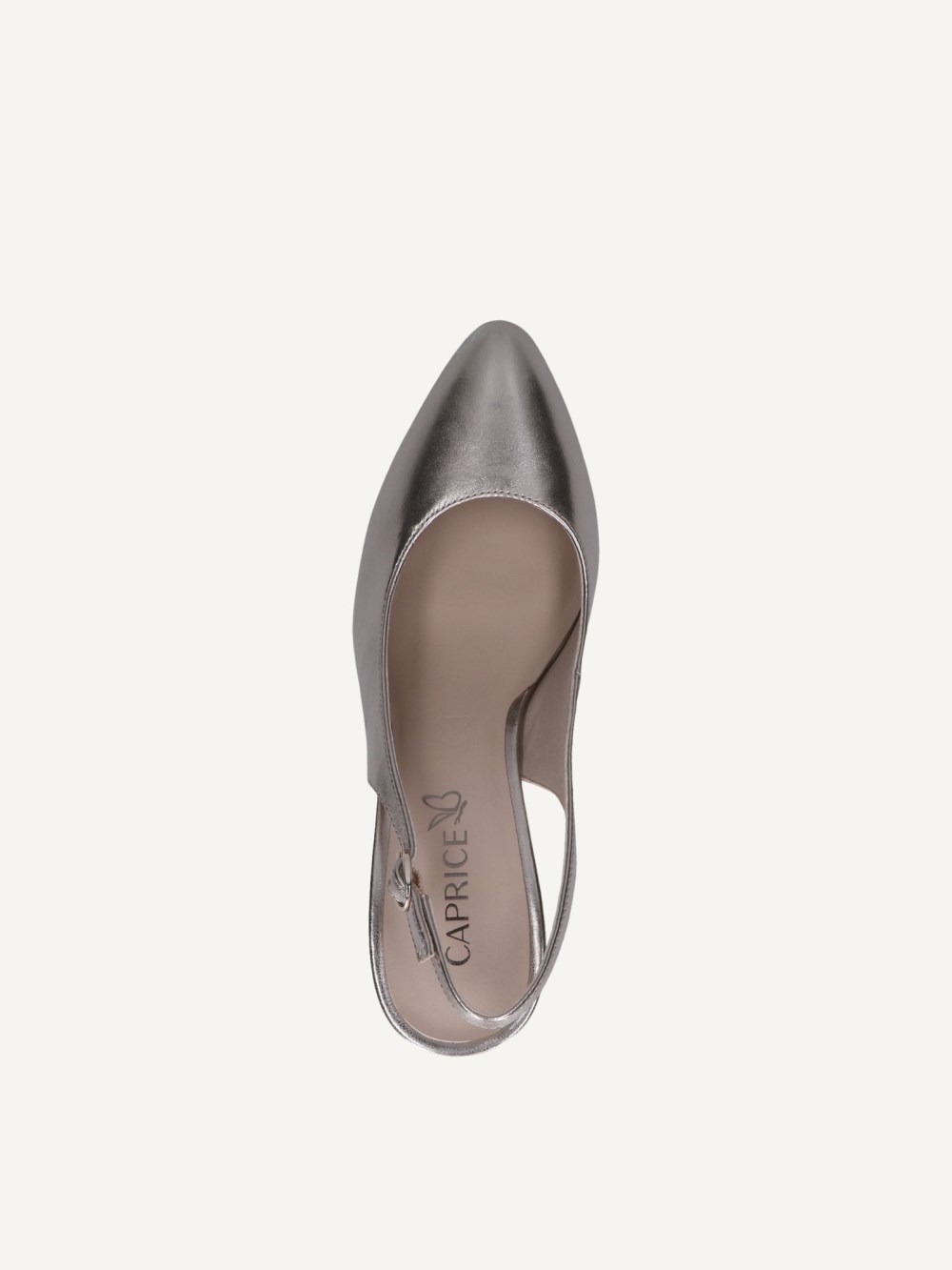 Caprice Slingpumps - Taupe Metallic