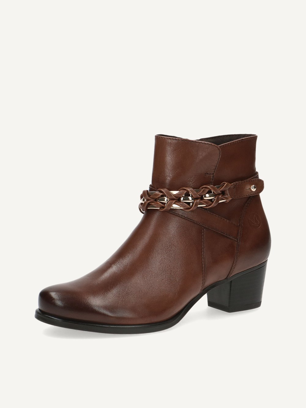 Caprice Stiefelette - Cognacfarbenes Nappaleder