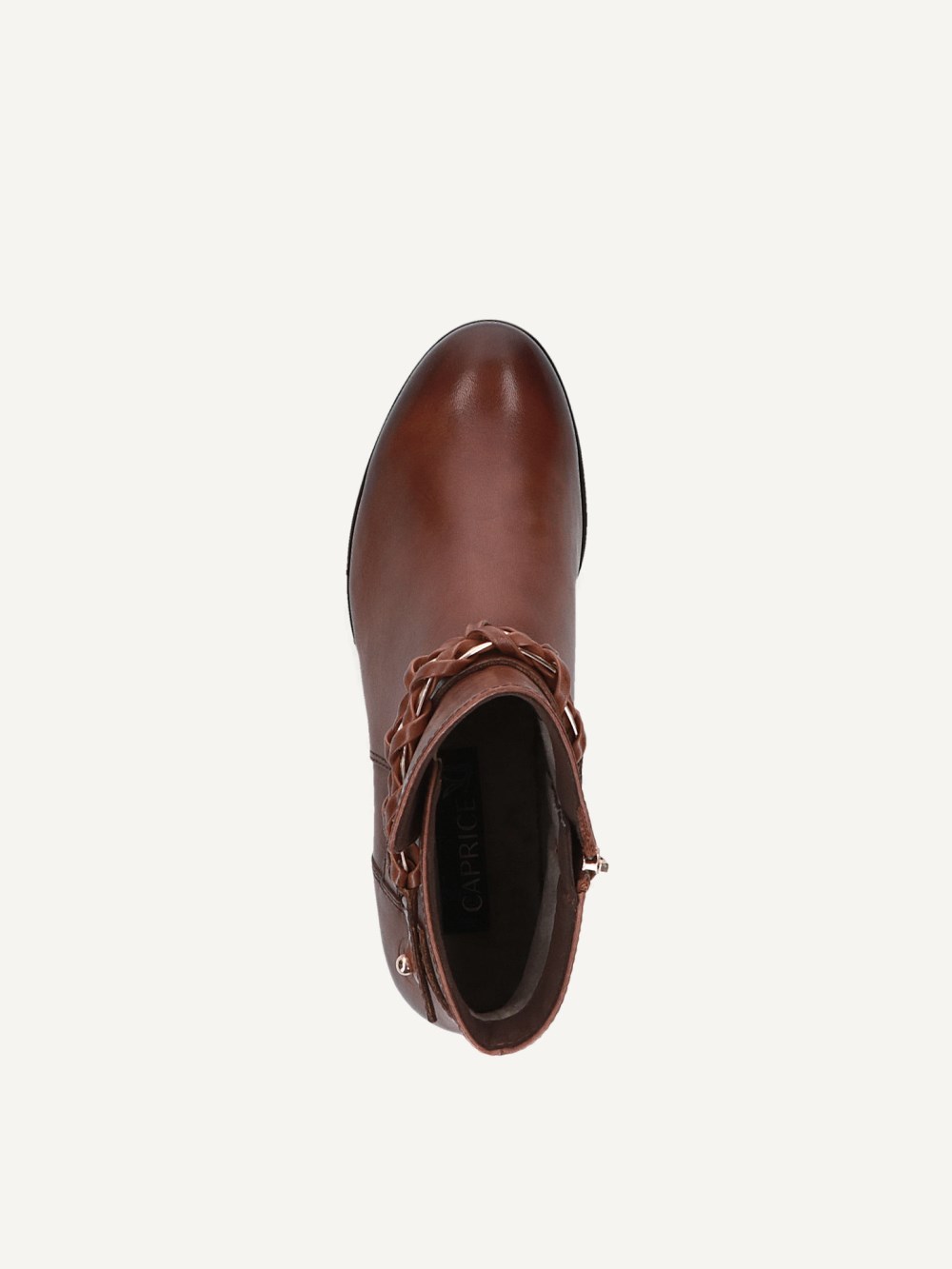 Caprice Stiefelette - Cognacfarbenes Nappaleder