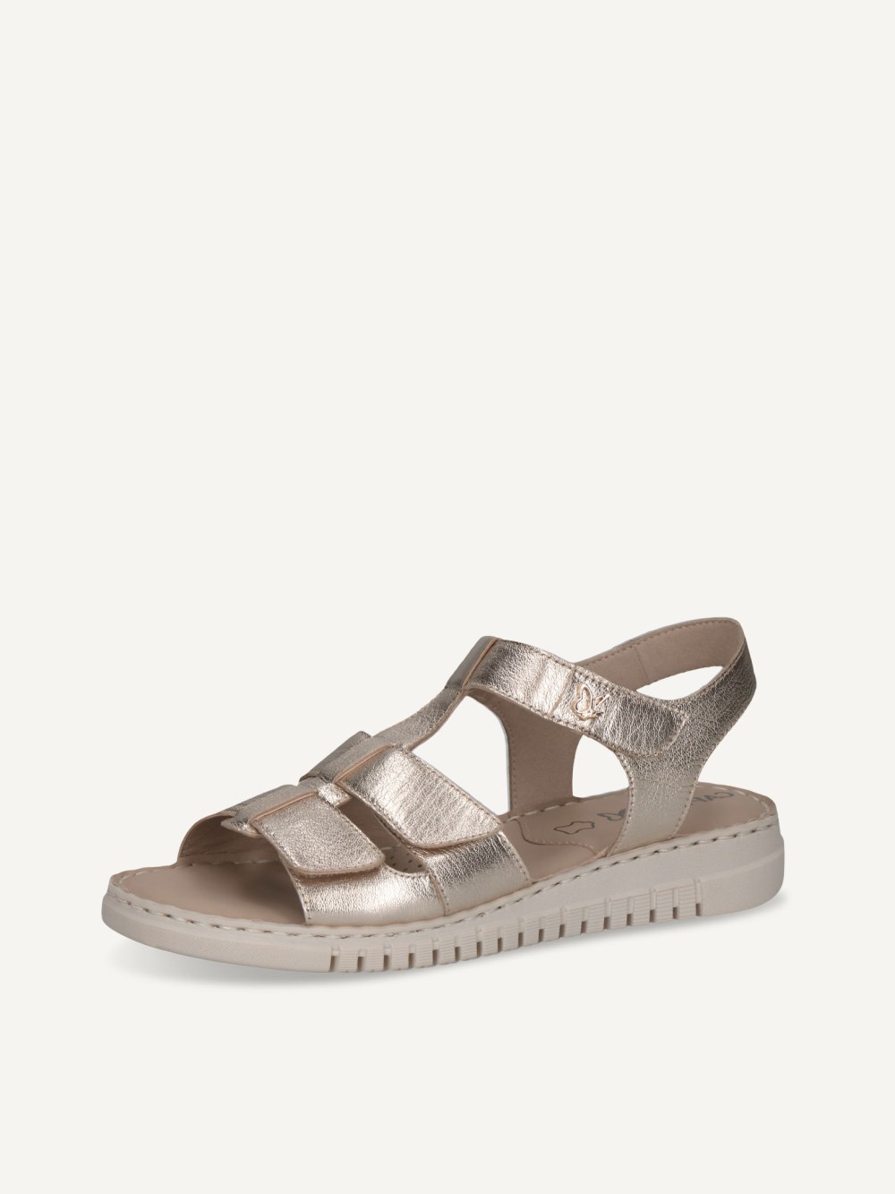 Caprice Sandalette - Platin Metallic.