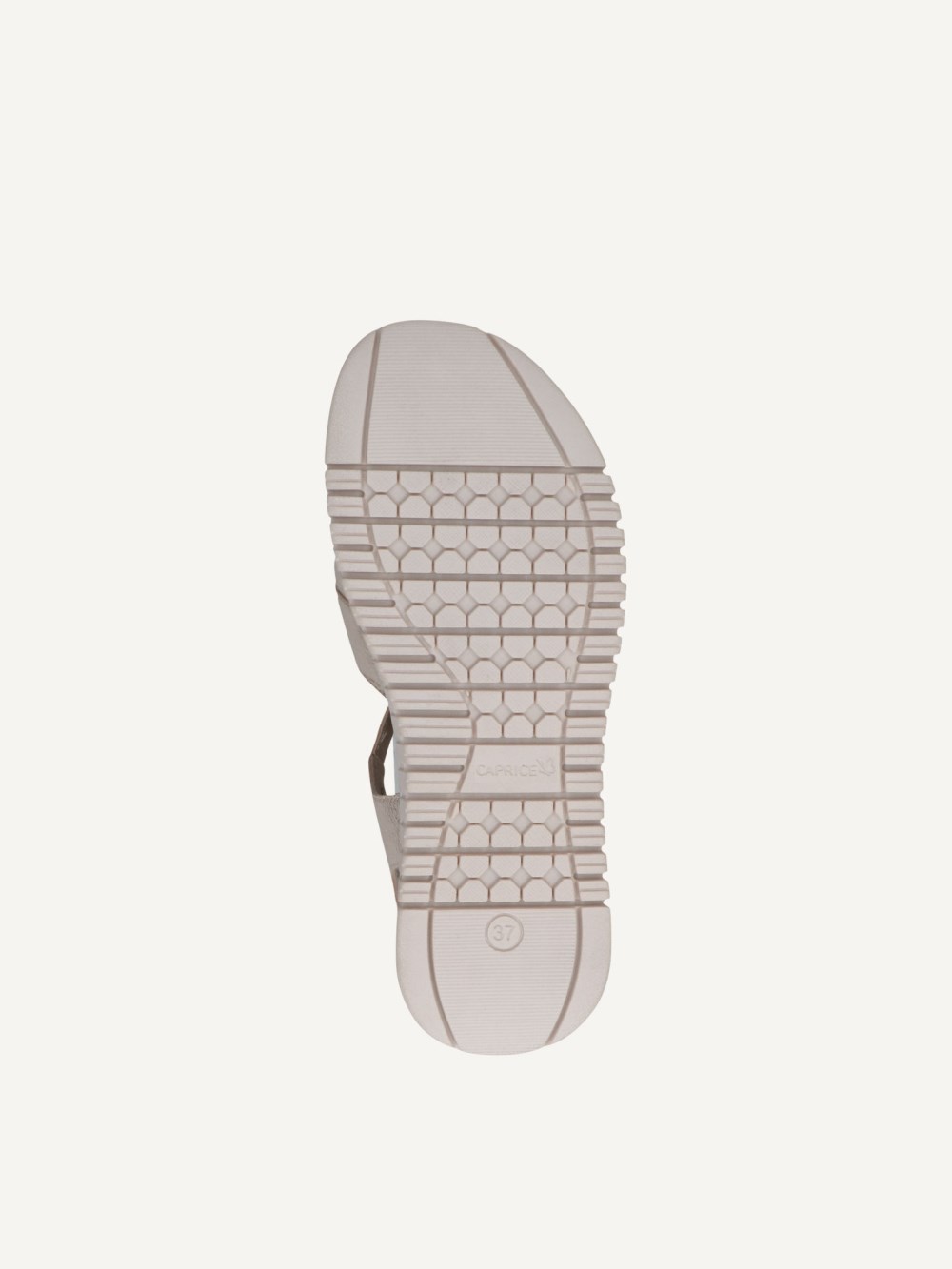 Caprice Sandalette - Platin Metallic.