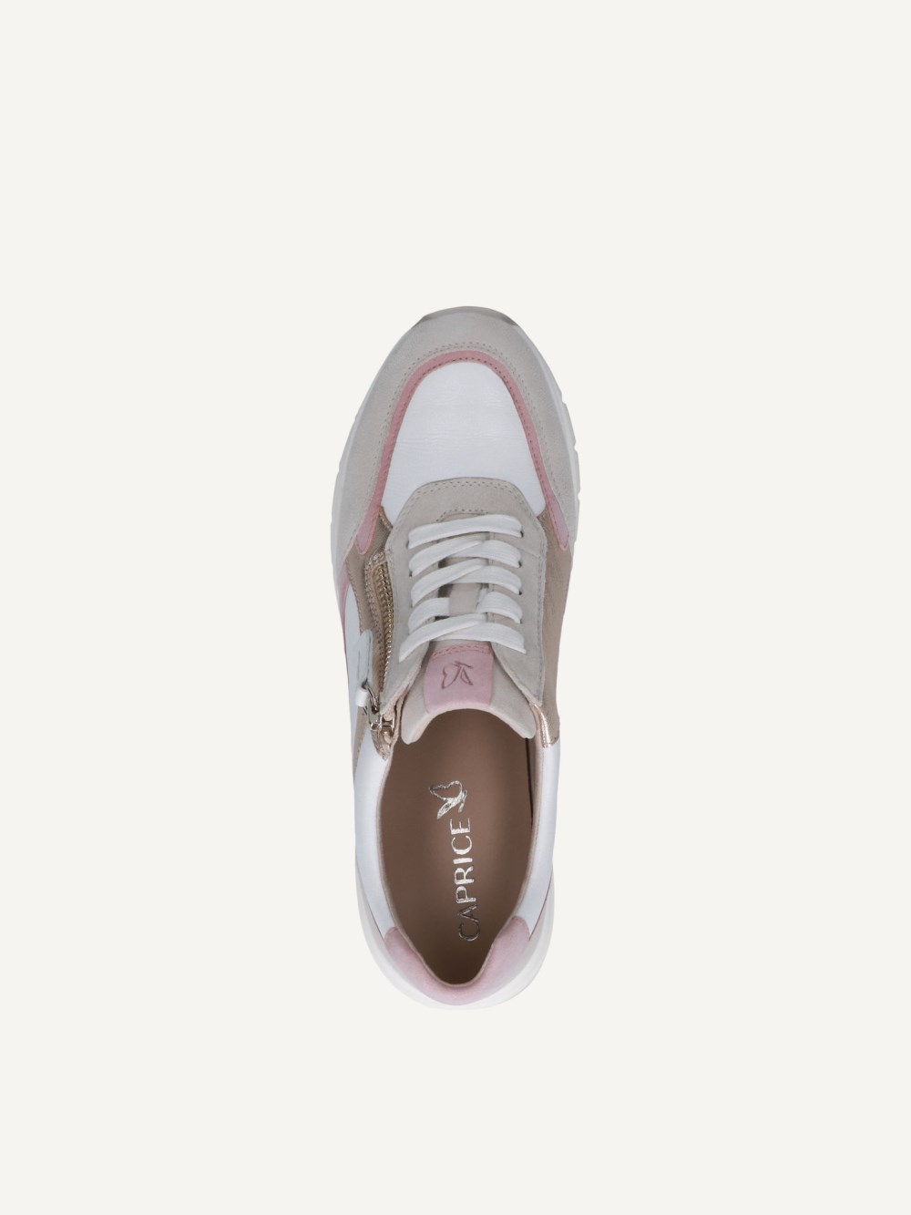 Caprice Sneaker - Off-Weiß-Perlmutt-Kamm