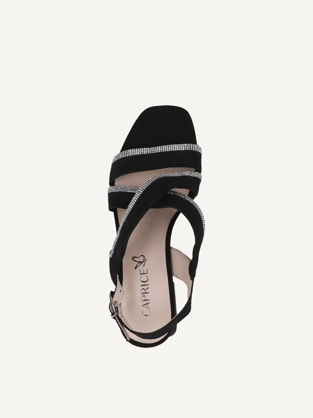 Caprice Sandalette - Schwarzes Wildleder