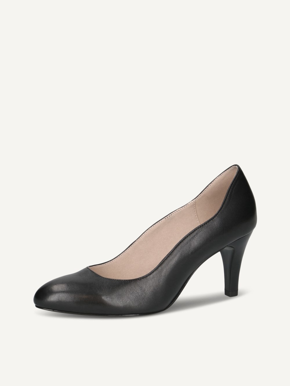 Caprice Pumps - Schwarzes Nappa-Lederleder