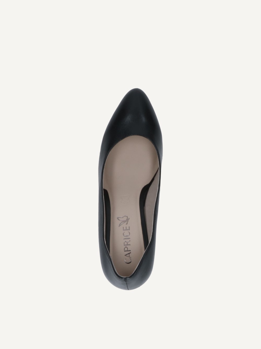 Caprice Pumps - Schwarzes Nappa-Lederleder