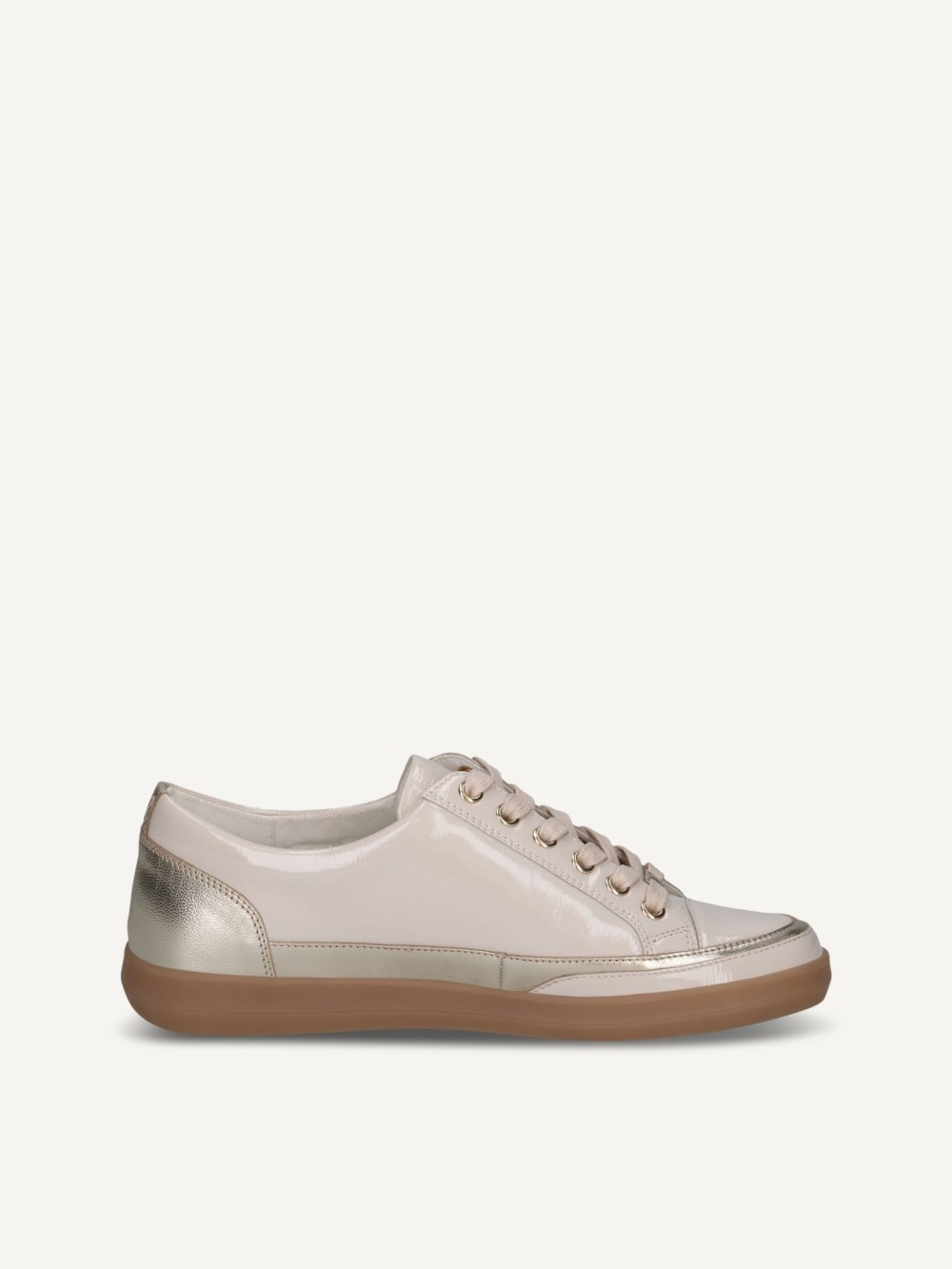 Caprice Sneaker - Creme/Gold