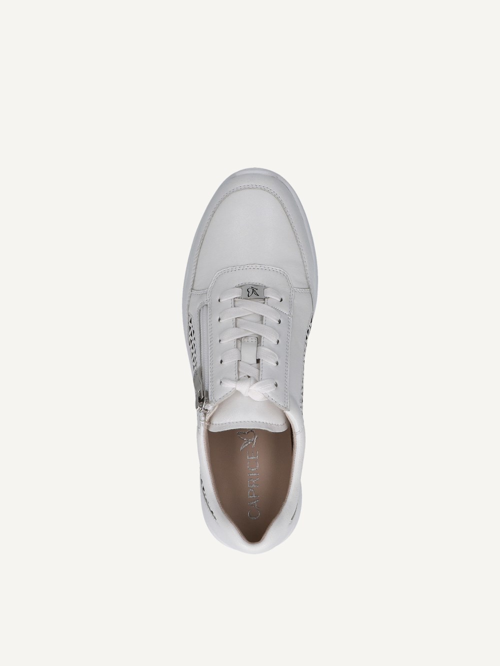 Caprice Sneaker - Weißes Nappaleder
