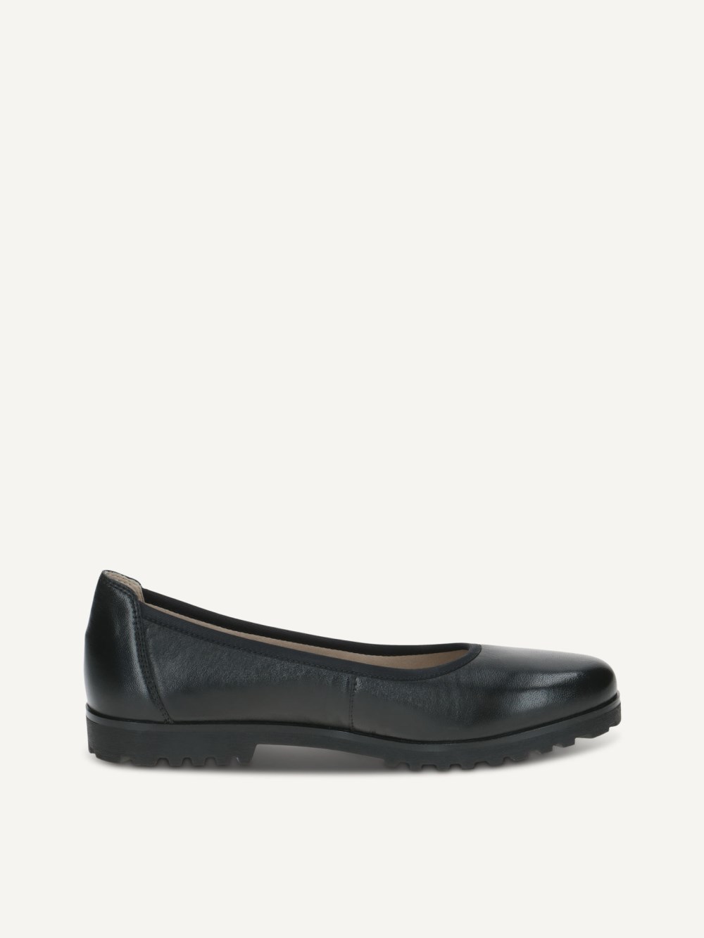 Caprice Ballerina - Schwarzes Nappaleder