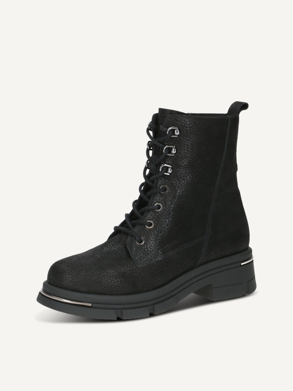 Caprice Stiefelette - Schwarzes Nubukleder