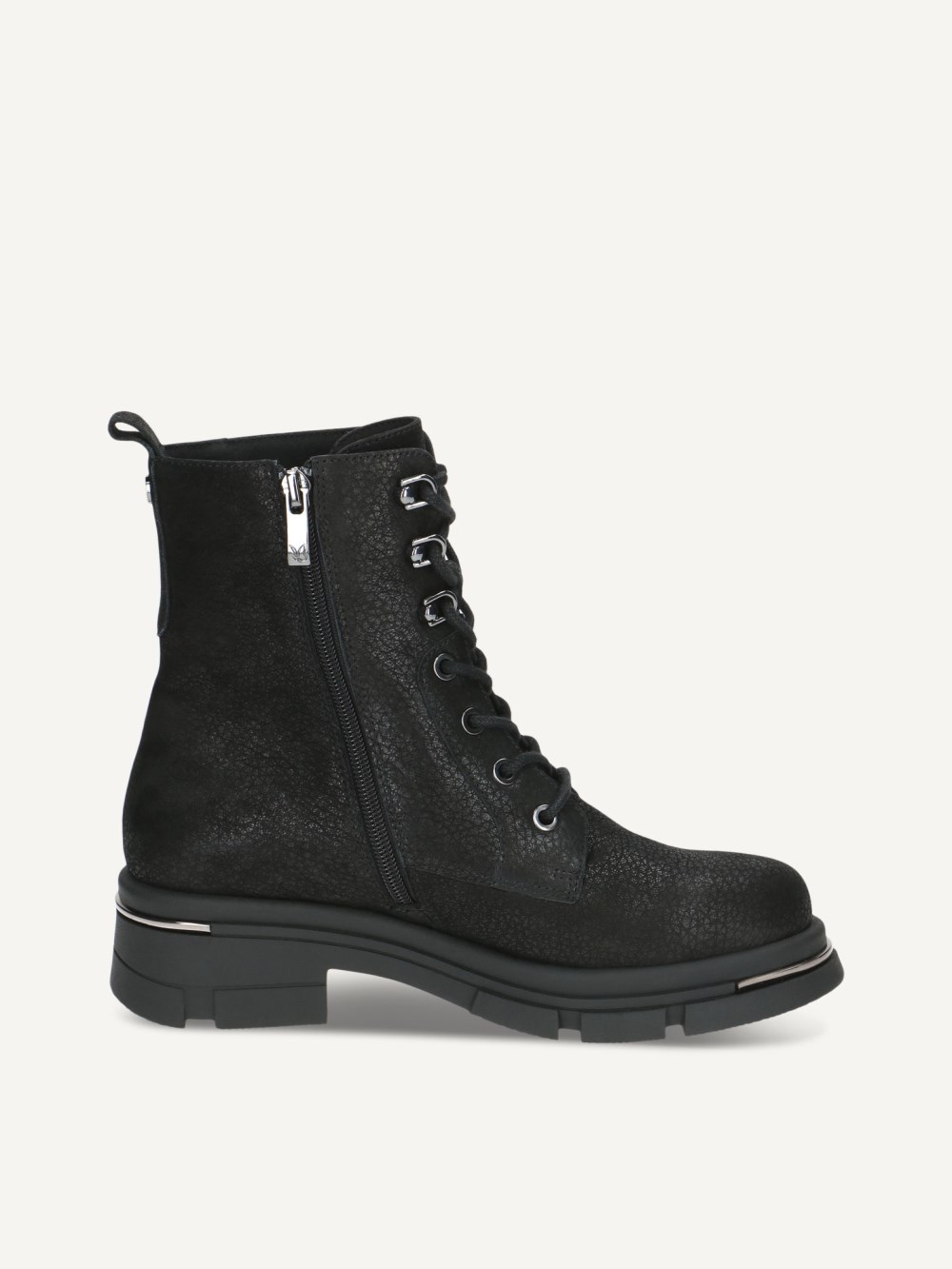 Caprice Stiefelette - Schwarzes Nubukleder