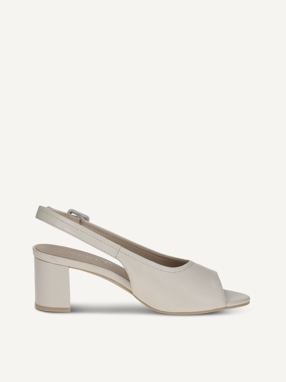 Caprice Sandalette - Cremefarbener Perlmuttkamm