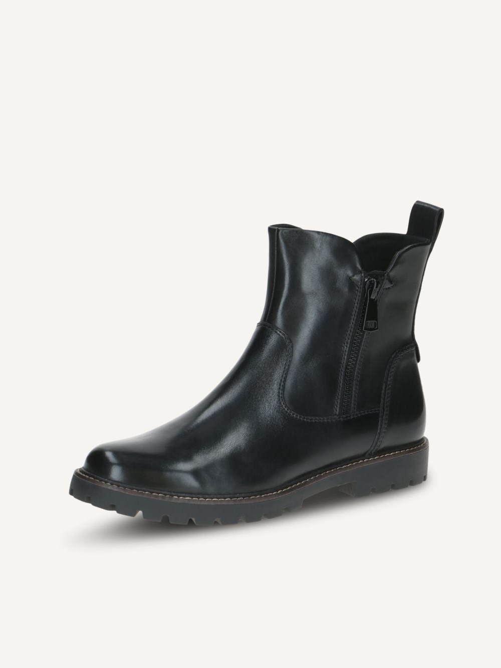 Caprice Stiefelette - Schwarzes Nappaleder