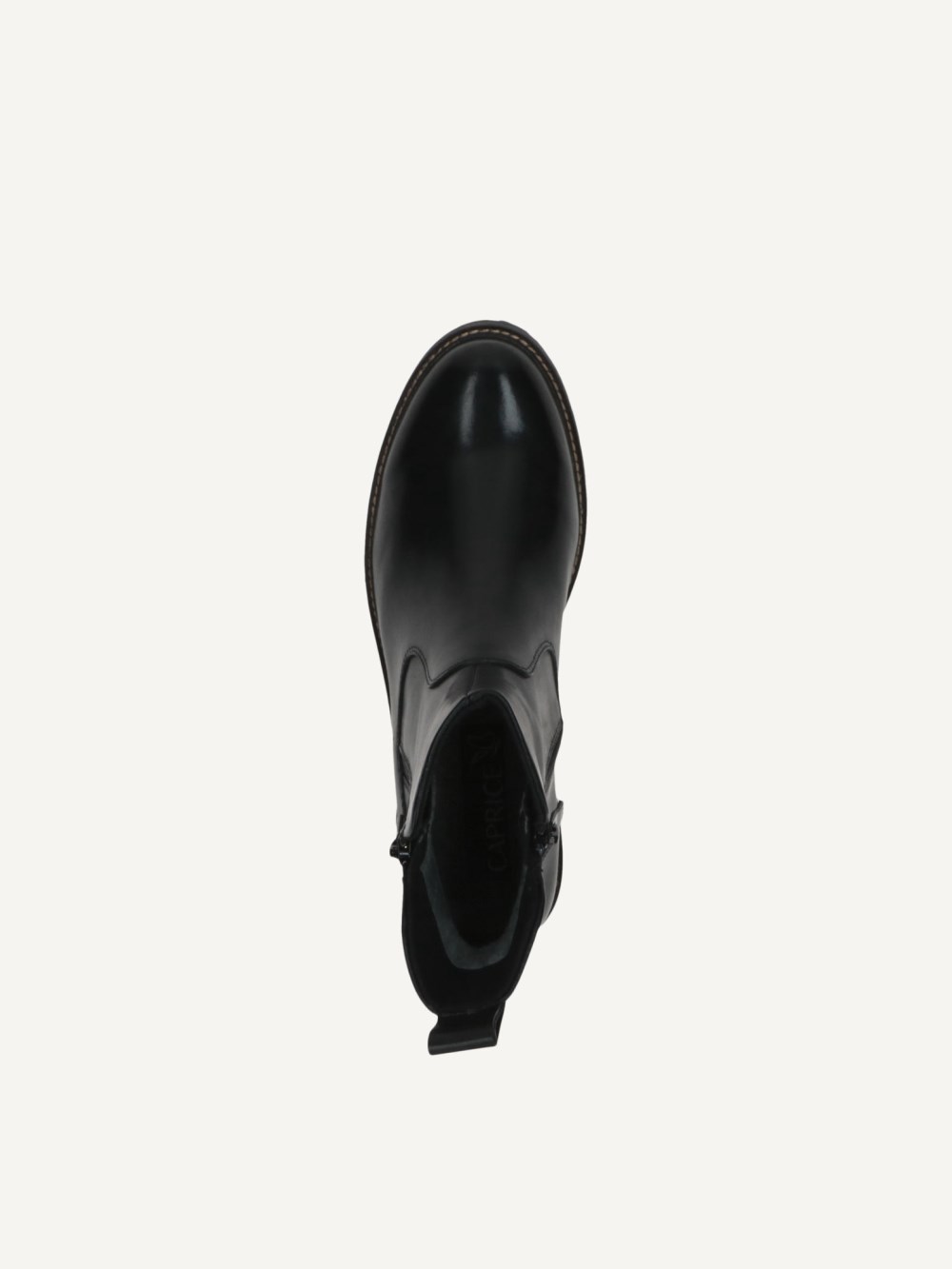 Caprice Stiefelette - Schwarzes Nappaleder