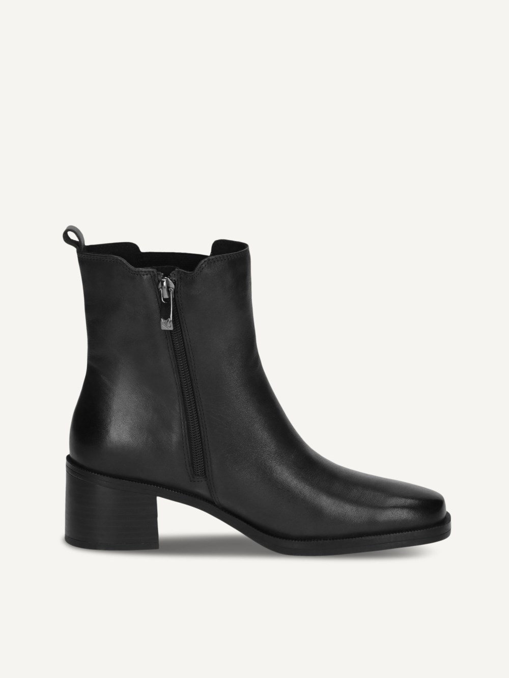 Caprice Stiefelette - Schwarzes Nappaleder