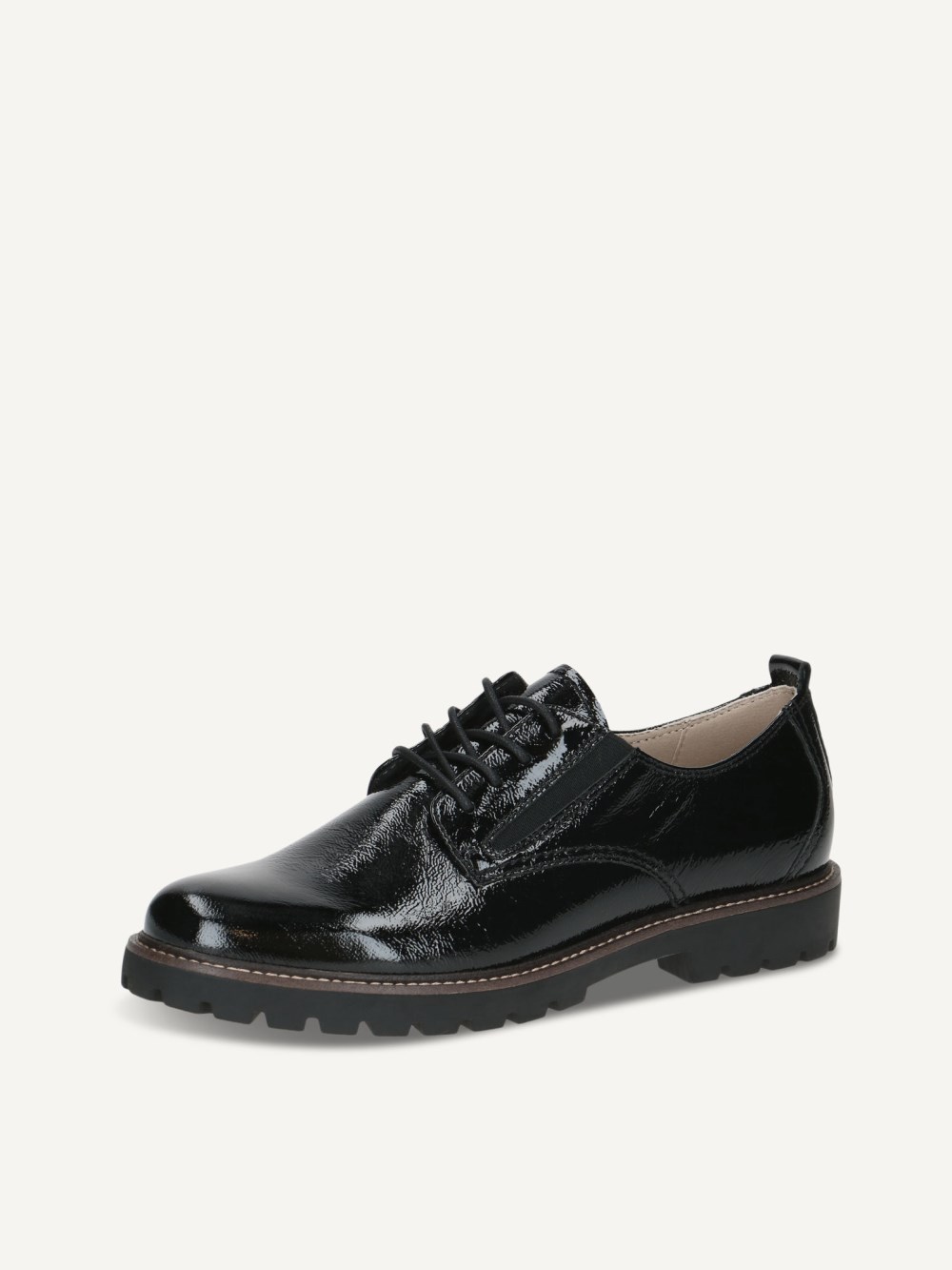 Caprice Halbschuh - Schwarzes Naplakleder