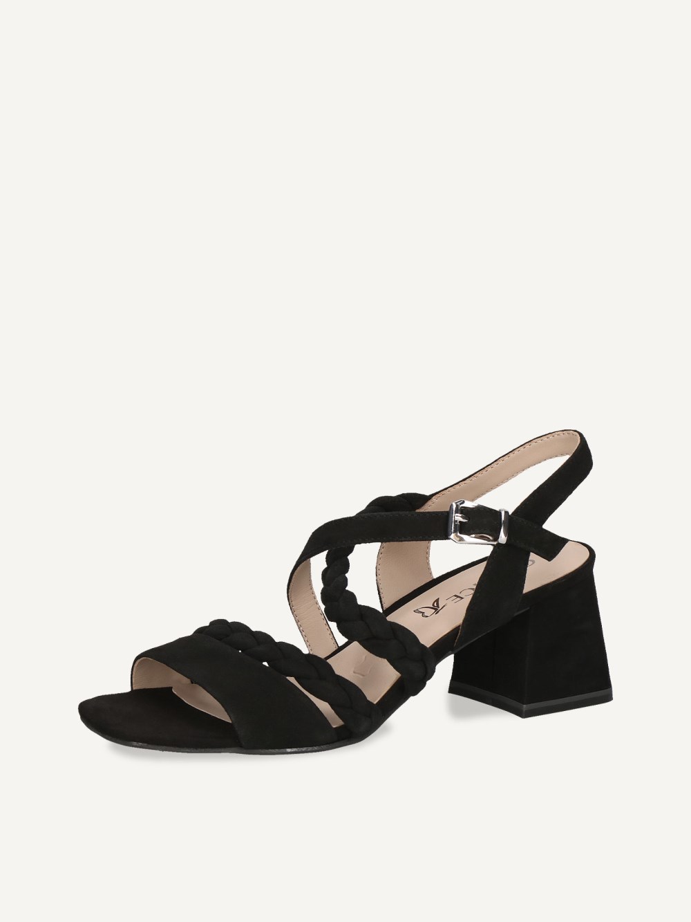 Caprice Sandalette - Schwarzes Wildleder