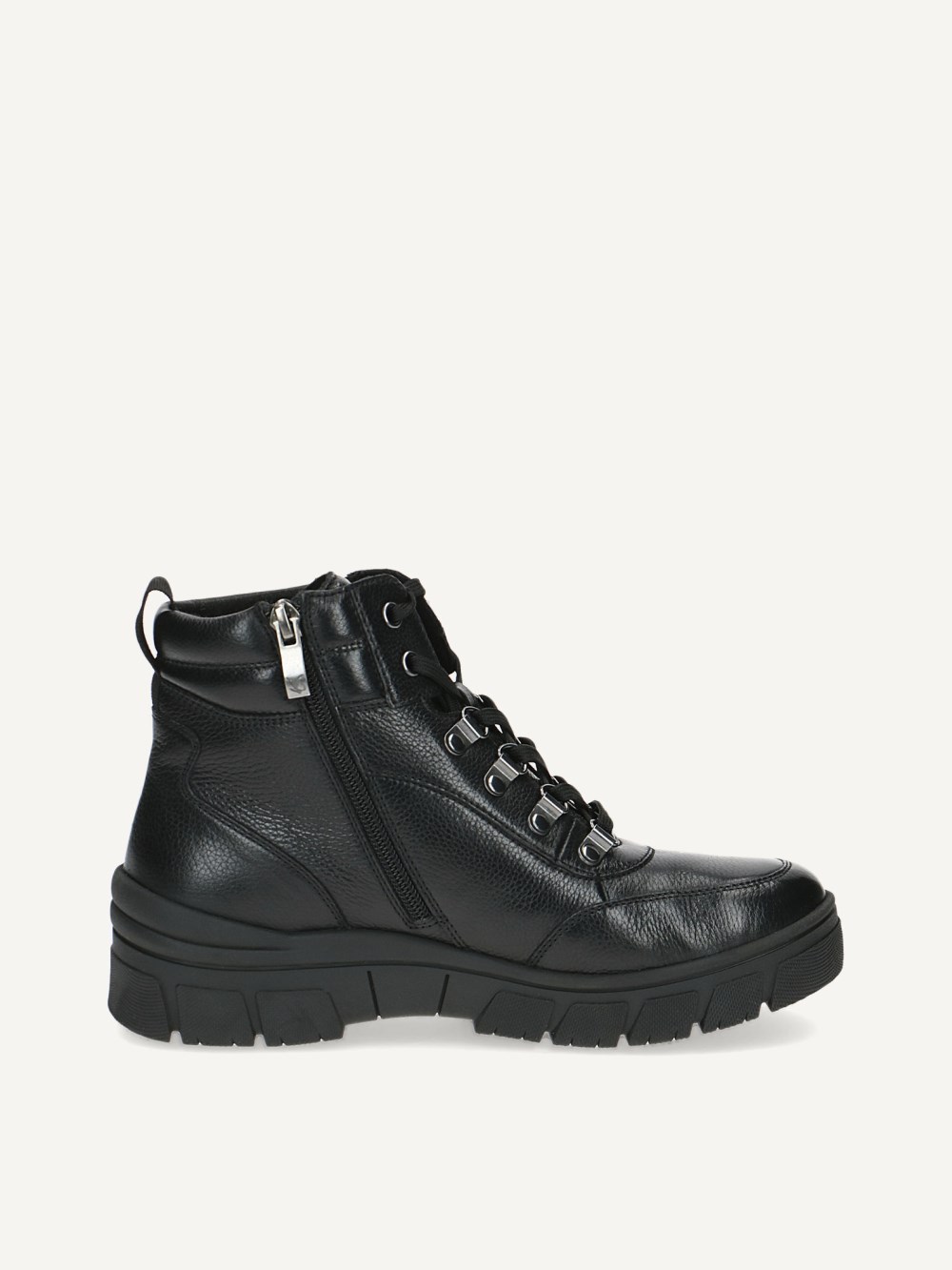 Caprice Stiefelette - Schwarzes Nappaleder