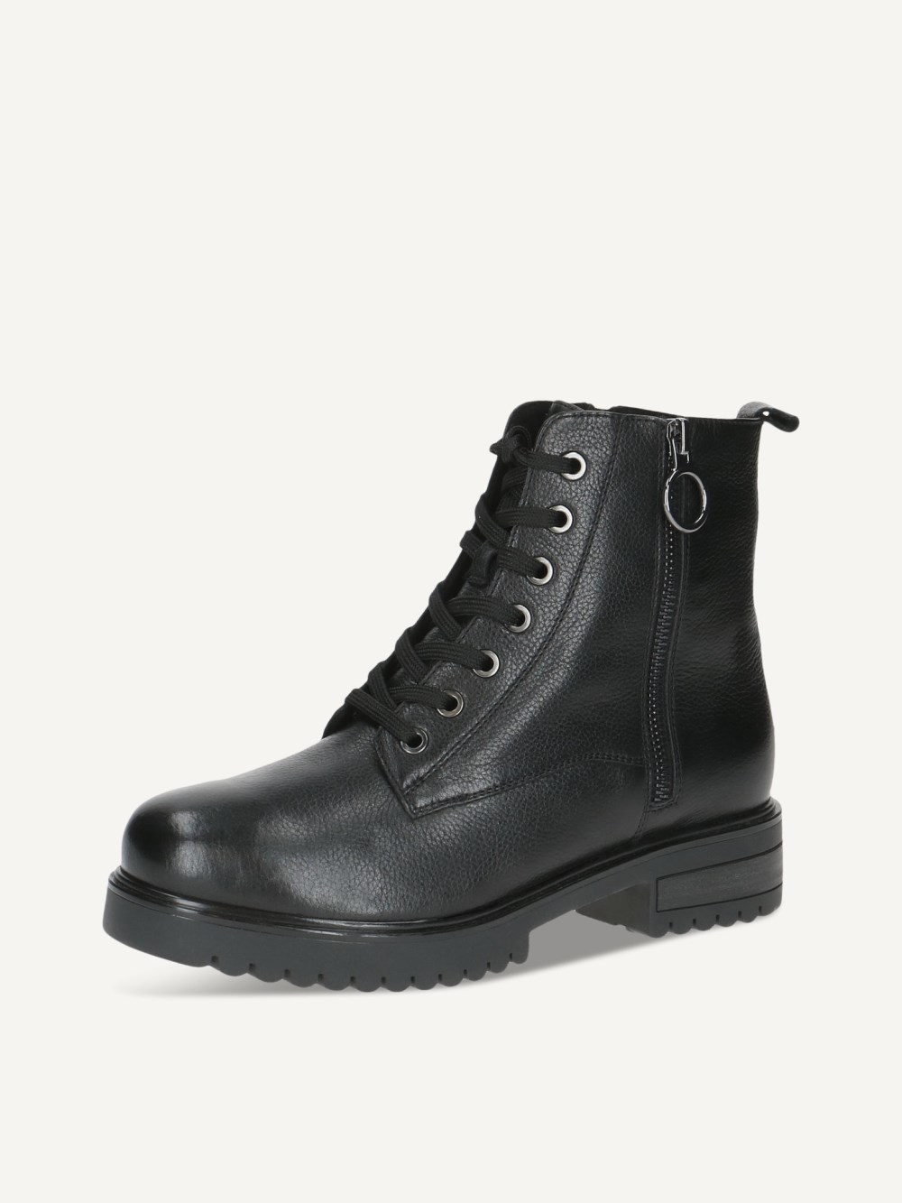 Caprice Stiefelette - Schwarzes Nappaleder