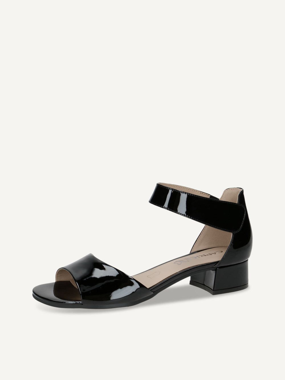 Caprice Sandalette - Schwarzes Lackleder
